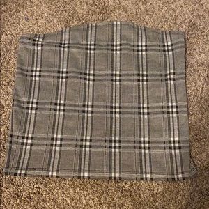 American Eagle plaid tube top